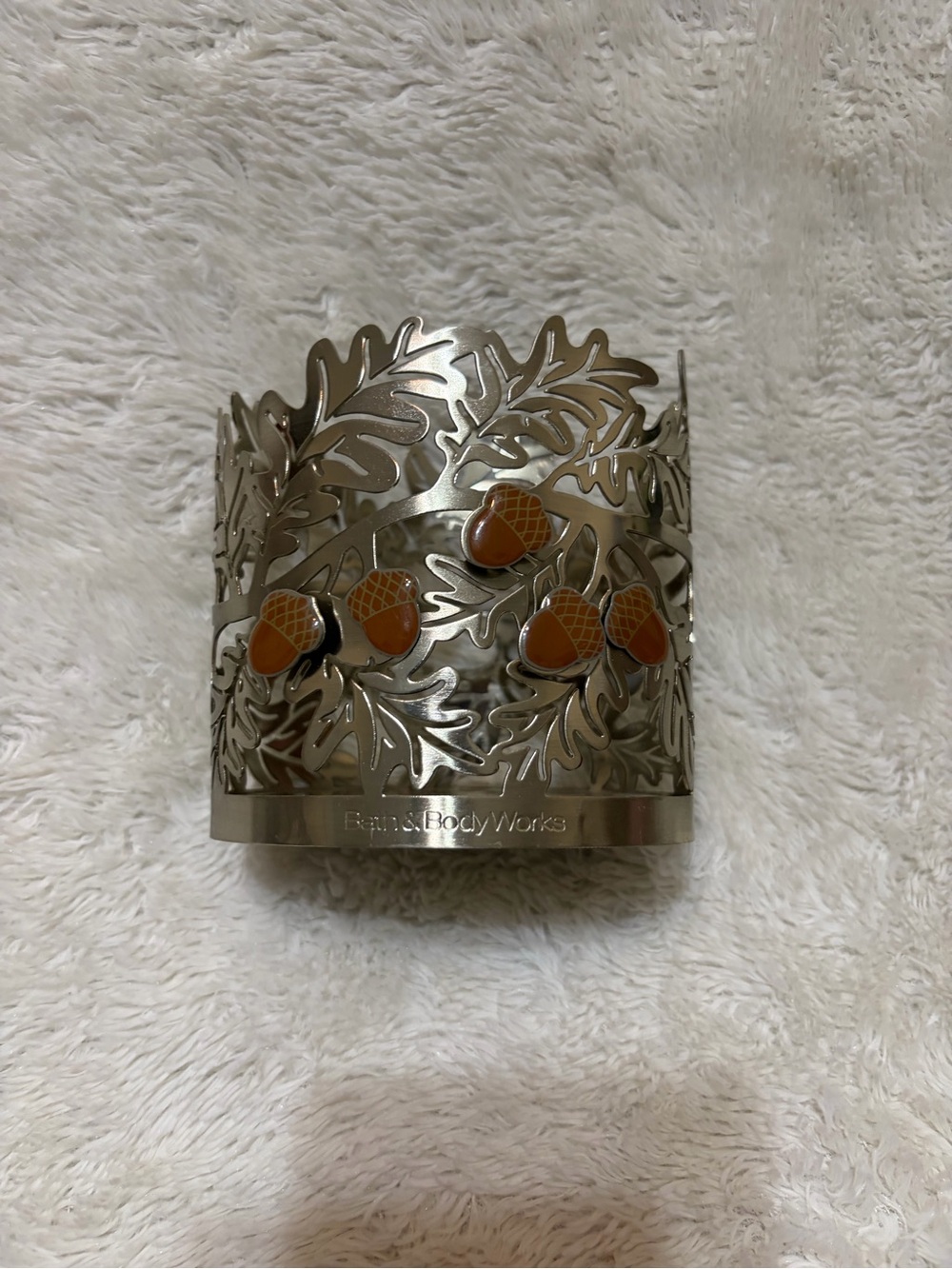 RARE Bath and Body Works Fall Acorn Soap Body Wash or Hand Soap Holder Autumn